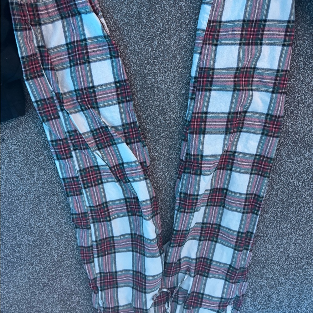 GAP Plaid Pajama Pants - Red, Green, White